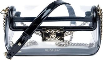 Chanel Borsa a spalla Chanel Naked Boy Flap - Bianco