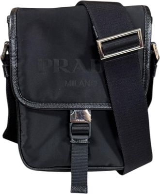 Prada Black Nylon Shoulder Bag (Pre-Owned)