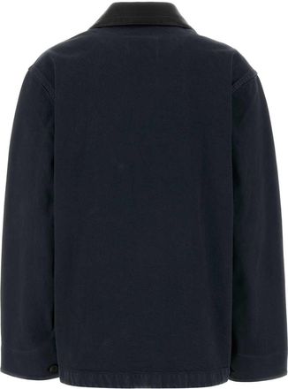 Miu Miu Womens Cotton Denim Jacket Navy