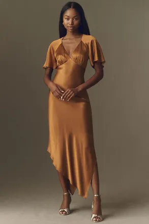 Mare Mare Asymmetric Maxi Slip Dress