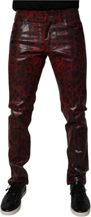Dolce & Gabbana Hombre, Pantalones, Rojo, Talla: M