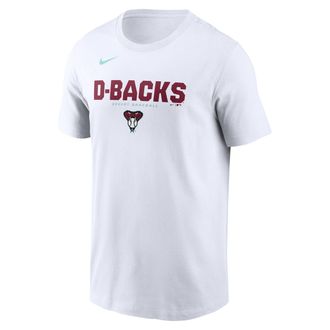 Nike Arizona Diamondbacks Bold Team Name Nike Mens MLB T-Shirt in White | N19910ADQS-D31