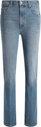 Citizens Of Humanity Lichtblauwe Jeans met Contraststiksels - Dames - Regular Fit Jeans - Blauw - W29 - Katoen - Jeans