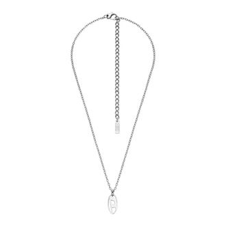 Diesel Brooches - Heren - Kettingen - Grijs - ONE Size - Accessoires