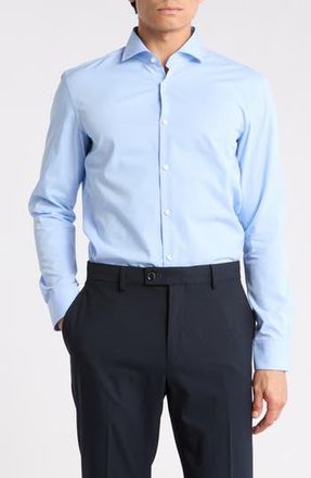 BOSS Kason Slim Fit Dress Shirt in Light/Pastel Blue at Nordstrom Rack, Size 16.5