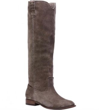 Frye Womens Tall Suede Boot In Taupe