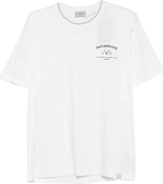 Paul & Shark Logo-embroidered Crew-neck T-shirt