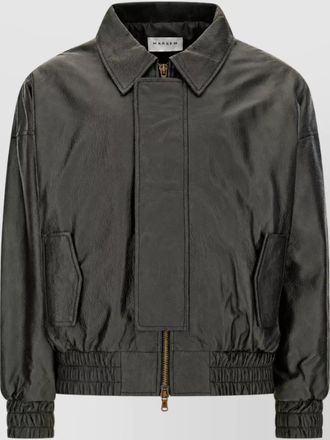 Mars&eacute;m leather jacket