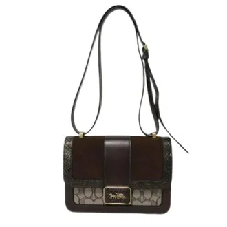 Coach Pre-owned Cross Body Bags, female, Brown, Size: ONE SIZE Pre-owned Canvas Shoulder Bag