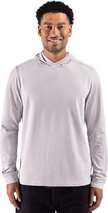 Cutter & Buck Adapt Recycled Soft Knit Stripe Mens Hooded Pullover