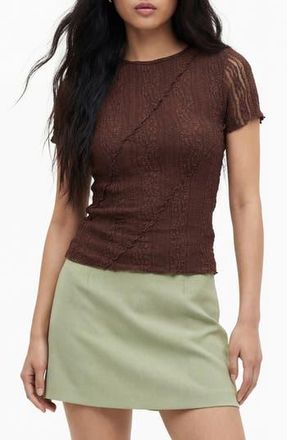 By Design Gumdrop Textured T-Shirt in French Roast at Nordstrom Rack, Size X-Small