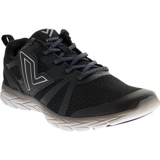 Vionic Womens Miles Active Sneaker In Black Mesh