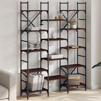 vidaXL Vidaxl - Estanter&iacute;a Madera De Ingenier&iacute;a Roble Marr&oacute;n 127,5x28,5x172,5cm