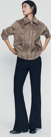 Maeve Poppy Kick-Flare Pull-On Pants
