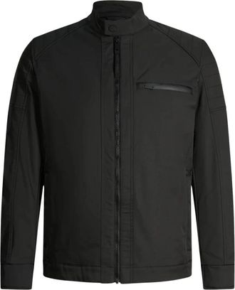 Strellson Biker-stijl Windjack - Heren - Zomerjassen - Zwart - L - Polyester - Jassen