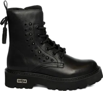 Cult Schoenen, Dames, Zwart, 38 EU, Wol, Slash 4349 Enkellaars