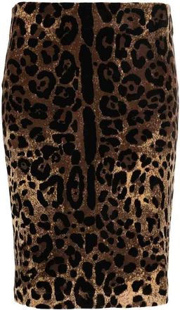 Dolce & Gabbana Leo print skirt