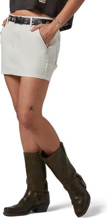 Brixton Essex Painter Denim Miniskirt in Egret White at Nordstrom, Size 26