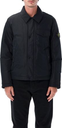 Stone Island Black Shirt Collar Jacket