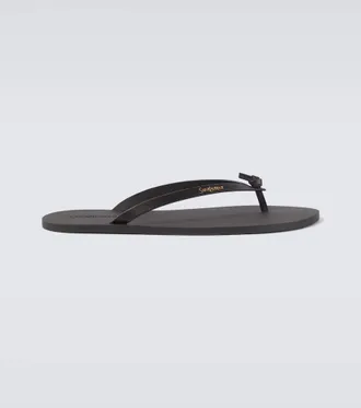 Saint Laurent Leather thong sandals