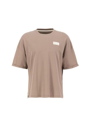 Alpha Industries T-Shirt ALPHA INDUSTRIES Organics OS Roll-Up T-Shirt, Herren, Gr. XS, braun (organic braun), Obermaterial: 100% Baumwolle, Shirts T-Shirt