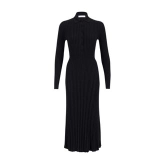 Gabriela Hearst Maxi Dresses, female, Black, L, Luxurious Black Knit Maxi Dress