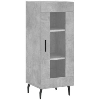 vidaXL Credenza Grigio Cemento 34,5x34x90 cm in Legno Multistrato - Vidaxl