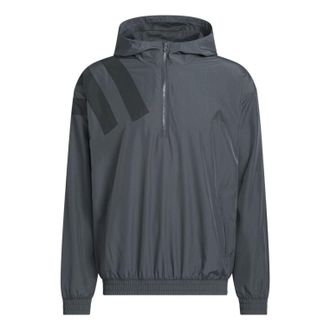 adidas Anthony Edwards Anorak Pullover Jacket Asia Sizing Carbon KC1611