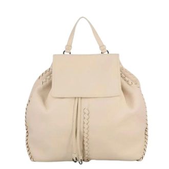 Bottega Veneta Pre-owned Backpacks, male, Beige, Size: ONE SIZE Pre-owned Vintage Backpack