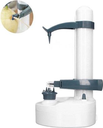 OEM Pelador El&eacute;ctrico - Pelador Autom&aacute;tico De Verduras - Peladores De Cocina - Base Ajustable - 572 G - Blanco