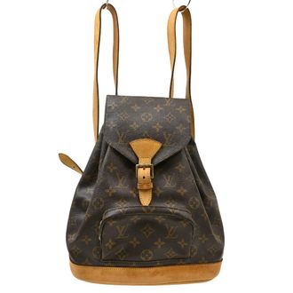 Louis Vuitton Montsouris Monogram Brown Canvas Backpack Bag (Pre-Owned)