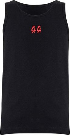 44 Label Group Black Logo Round Neck T-Shirt