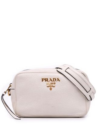 Prada 2000-2025 Vitello Daino Camera Bag crossbody bag - White