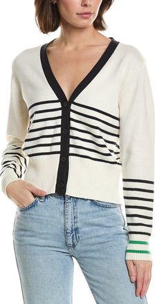 Brodie Irregular Stripe Cashmere-Blend Cardigan