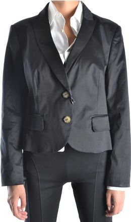 Red Valentino Oversized Grijze Jas - Dames - Blazers - Zwart - XL - Jassen