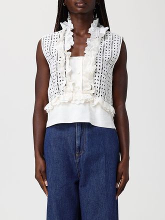 Alberta Ferretti Top in misto cotone e lino Alberta Ferretti