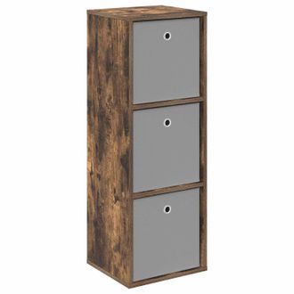 vidaXL Aparador Con Caj&oacute;n Roble Ahumado 35 X 32 X 99,5 Cm Vidaxl