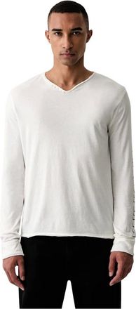 Zadig&Voltaire Tops, Heren, Beige, L, Katoen, Monastir Henley T-Shirt
