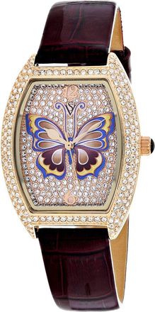 Christian Van Sant Womens Papillon Gold Dial Watch