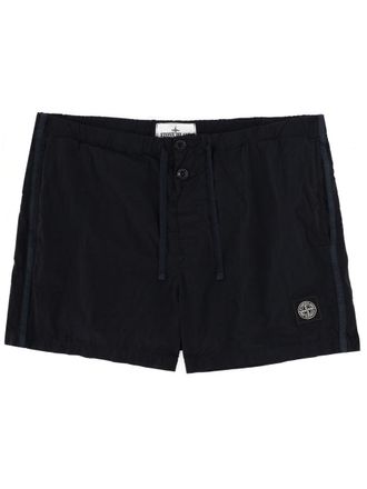 Stone Island Swimsuit With Logo Patch