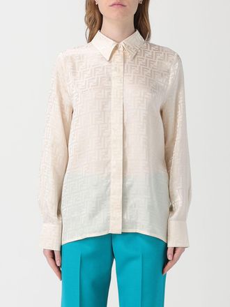Fendi Camicia Fendi in seta con motivo FF