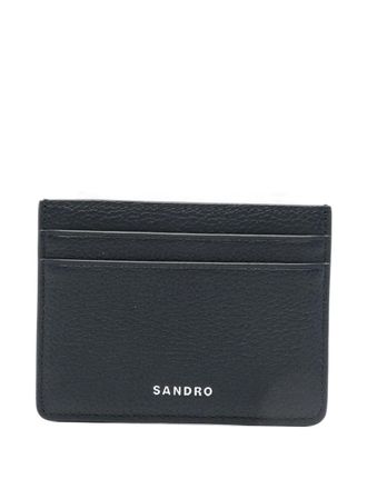 Sandro leather wallet - men - Calf Leather/Polyurethane/Polyester/CALFSKIN - One Size - Blue