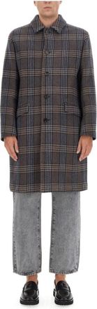 Etro Single-Breasted Coats - Heren - Mantel - Blauw - L - Wol - Jassen