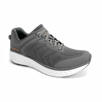Aetrex Mens Chase Arch Support Sneaker In Grey