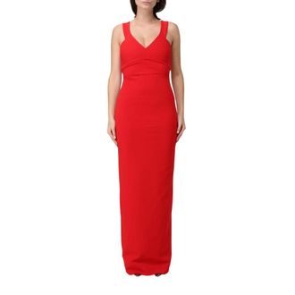 Solace London Maxi Dresses, female, Red, M, Elegant Evening Dress