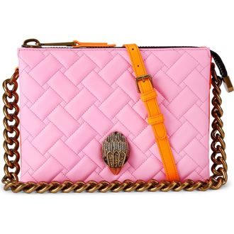 Kurt Geiger Kensington Puff Quilted Leather Pouch Bag in Open Pink at Nordstrom