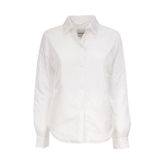 Aspesi Overhemden, Dames, Wit, L, Nylon, Lichtgewicht Nylon Jas-Shirt