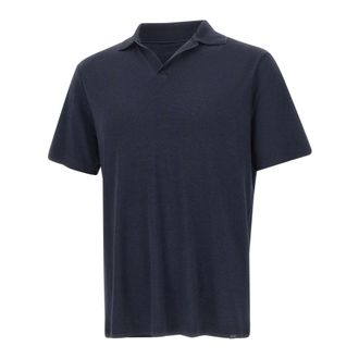 Paul & Shark Paul & Shark, Polo Shirts, male, Blue, Size: 2XL X-Soft Interlock Cotton Polo Shirt
