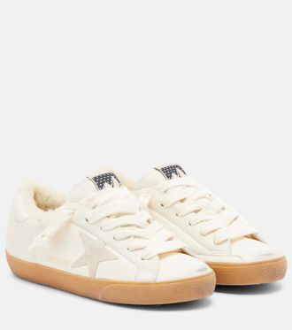 Golden Goose Super-Star shearling-lined leather sneakers