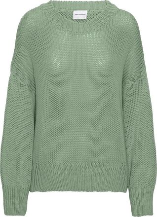 Americandreams Pepper Ronde Hals Katoenen Pullover - Dames - Ronde hals truien - Groen - M - Katoen - Truien & Vesten